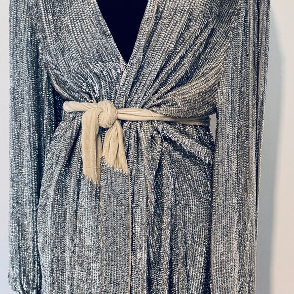 Retrofete Silver Mini Gabrielle Dress - Picture 9 of 9